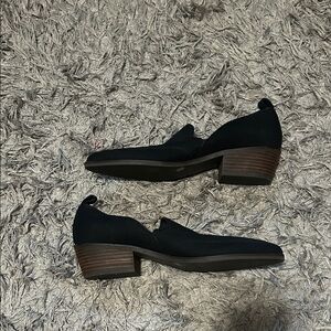 Lucky Brand Black Suede Loafers